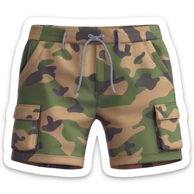 camo shorts sticker