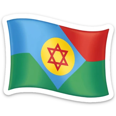 Can you make an emoji of the Amazigh flag sticker