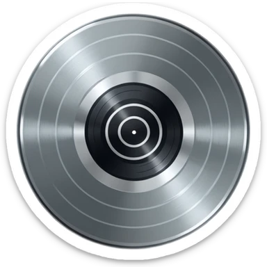 platinum vinyl with an apartment logo in the middle sticker