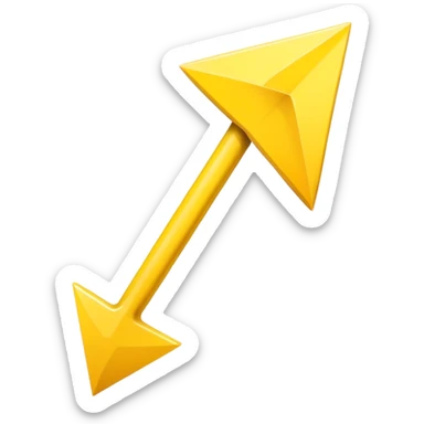 Direction arrow  sticker