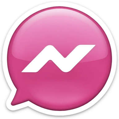Pinkfacebook messenger  sticker