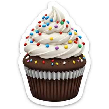 Cookies and cream cupcake sticker
