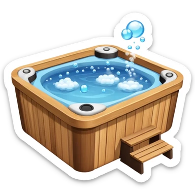 outdoor hot tub sticker