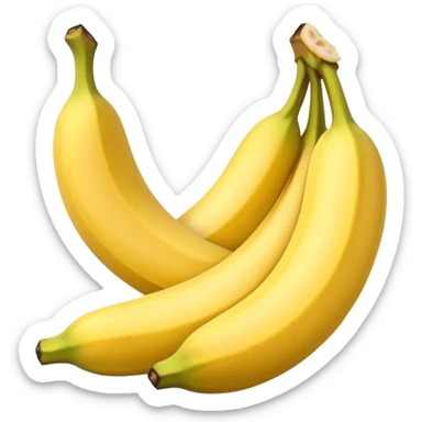 Skin removed Banana  sticker