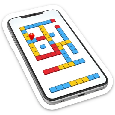 Crosswords on cellphone sticker