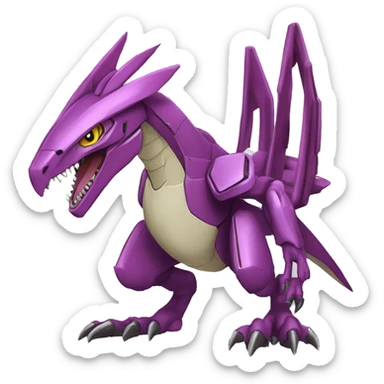  Cool Edgy Godly Futuristic Digimon-Fakemon-Genesect-Raptor-Reptile full body sticker