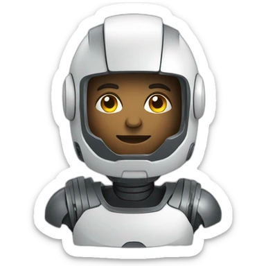 Robotic software engineer sticker