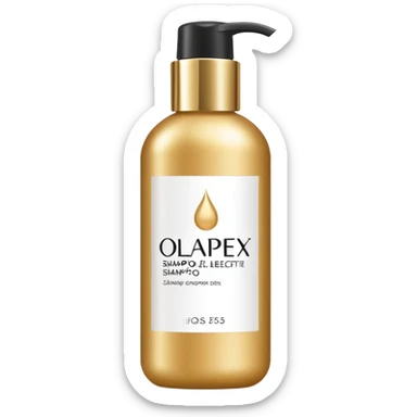 Luxury Olaplex shampoo bottle sticker