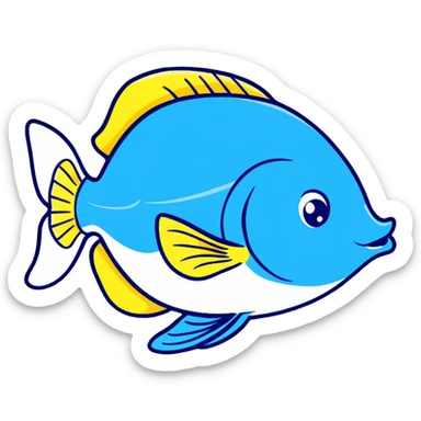 Flounder from The Little Mermaid sticker