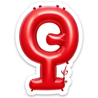 Ballooons that are big letters ETA sticker