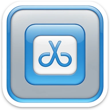 A flat vector emoji icon representing translation between Arabic and Spanish. Two overlapping squares: the front square is blue with a white letter 'A', the back square is light gray with the white Arabic letter 'ع' (Ain). Minimalist design, rounded corners, high quality, white background. sticker