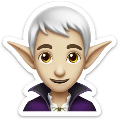 vampire elf sticker