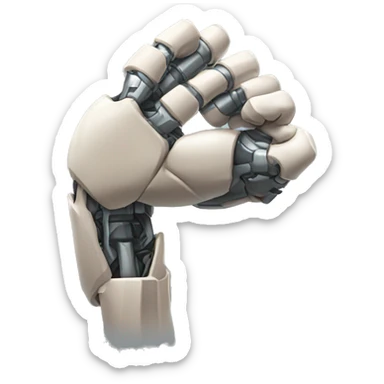 Cyborg arm only flexing bicep and shoulder sticker