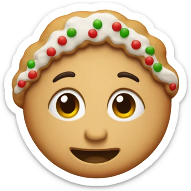 Christmas cookie sticker
