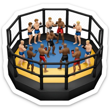 Mma octogone sticker
