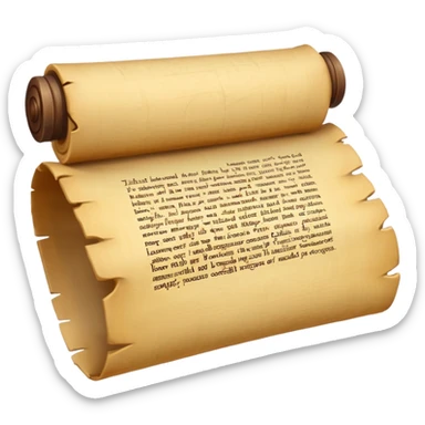 papyrus scroll sticker