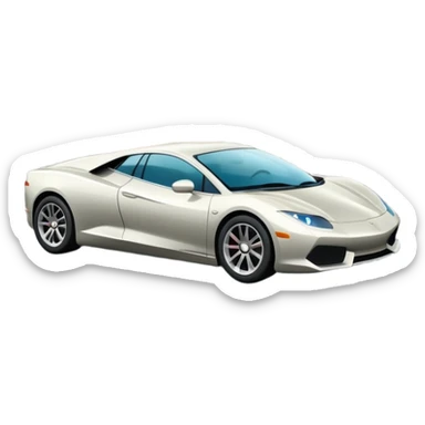 luxury car is driving on a scenic highway sticker