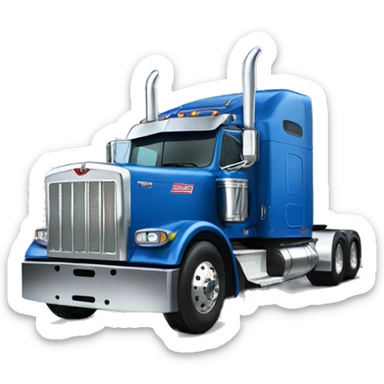 Blue peterbilt 379 sticker