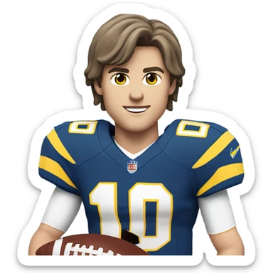 Chargers Quarterback Justin Herbert sticker