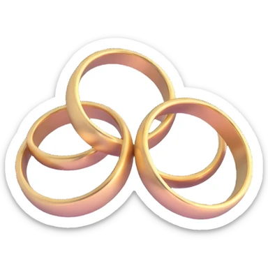 wedding rings sticker