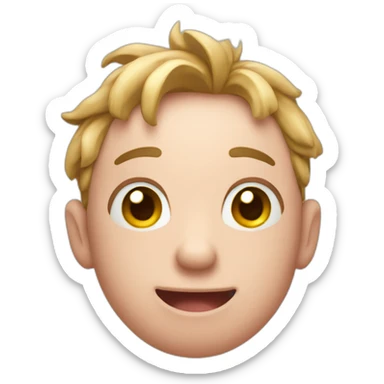 Selfi cerdo animado sticker