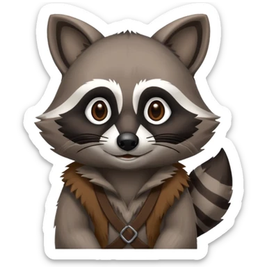 Raton laveur basé sur Runescape old school qui dit nice en mode BD sticker