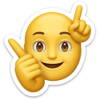 A emoji flipping you off smiling  sticker