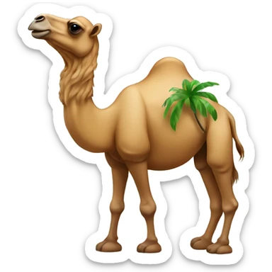 camel in rainforest sticker