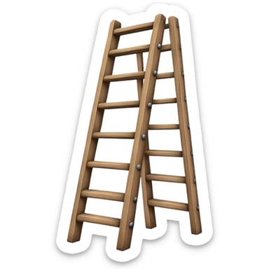 small Wooden ladder sticker