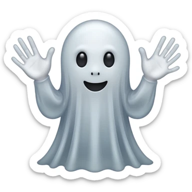 Manos de Emoji de fantasma  sticker