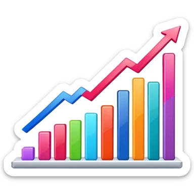 grafico de barras descendente sticker