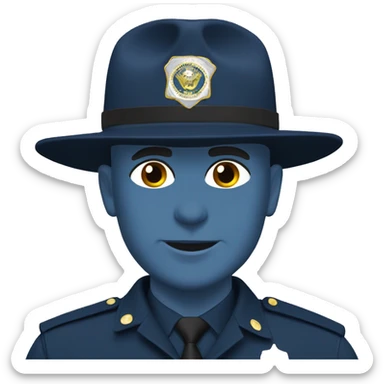 Washington state trooper blue bald sticker