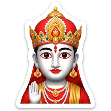 Create lord Venkateshwara tilak emoji sticker