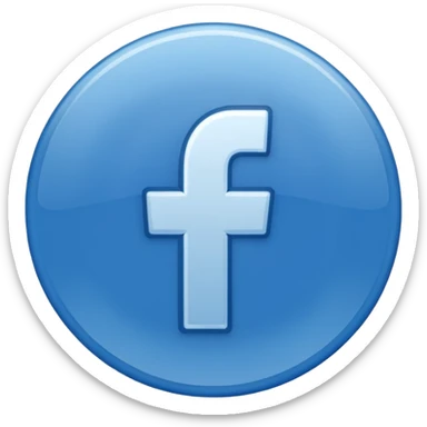 Fb blue badge icon sticker
