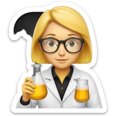 bee who's a scientist sticker