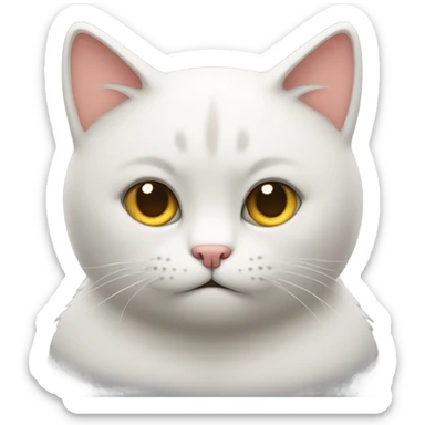 A jealous cat sticker