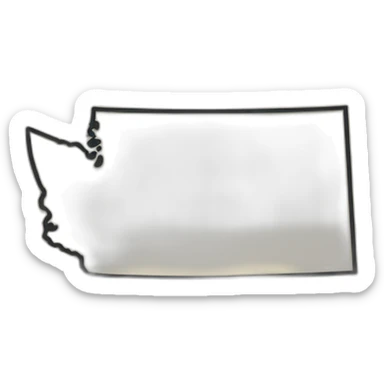 Washington state outline sticker