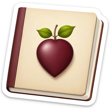 HAZ UN planificador de lista de objetivos en color vinotinto/rojo carmesí brillante, con hojas de cuaderno blancas sticker