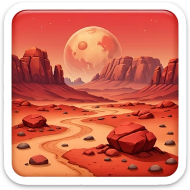  mars planet emoji sticker