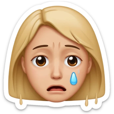 Make this 😭 more human sticker