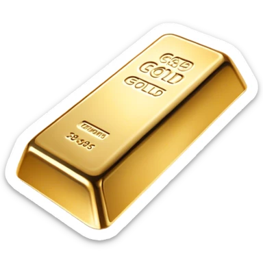 Cinematic Realistic Gold Bar, Radiant and brilliant, with smooth, polished golden bars reflecting the light in stunning highlights. The soft, warm glow of the metal exudes luxury and elegance, catching every glimmer in the surrounding environment. Soft glowing outline, capturing the essence of wealth and timeless beauty in gleaming gold. sticker