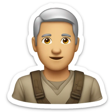 kulaklık takan inek sticker