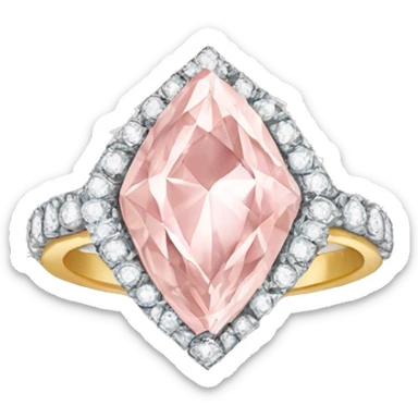 Light Pink diamond ring sticker