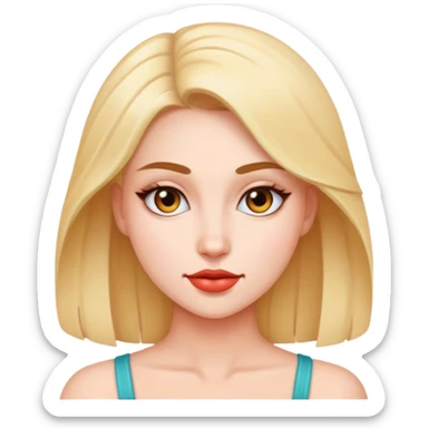 the most beautiful woman sticker