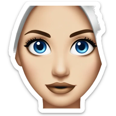 megan fox with blue eyes sticker