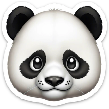 Injured panda sticker