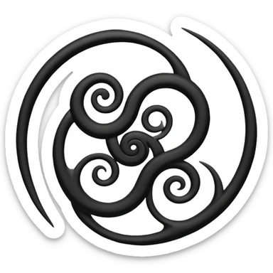 Triskelion faça um emoji desse símbolo  sticker