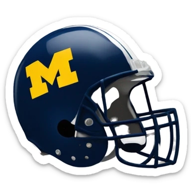 University of Michigan football helmet in a dump  sticker