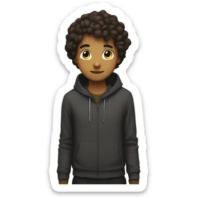 human with chara sticker