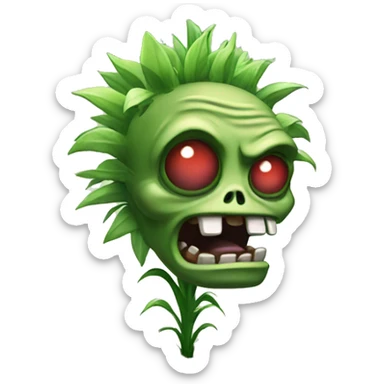 Plants vs zombies  sticker